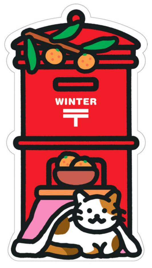 Posta Collect - Winter - Cat - Mailbox - Shaped - Postcard