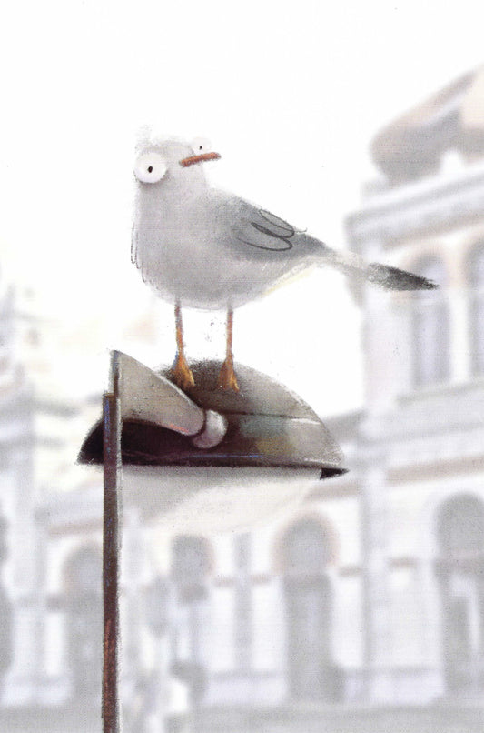 Postcardsee- Bird's-Eye View - Seagull - Postcard