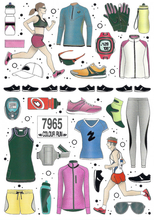 Quire - Runner - Running - Postcard with foil details