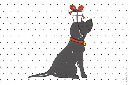 Ramus & Company - Black Lab - Postcard