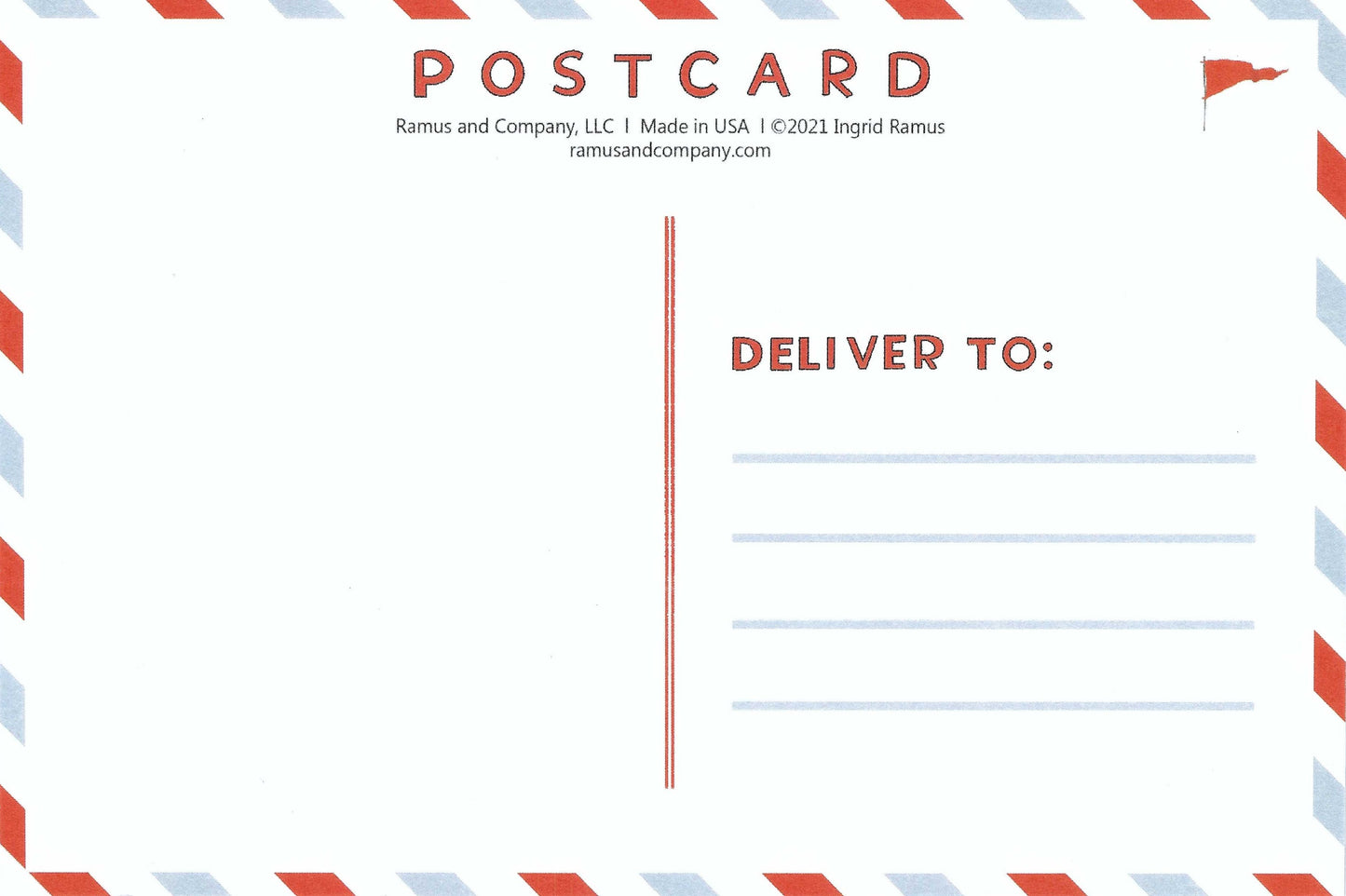 Ramus & Co Postcard Back