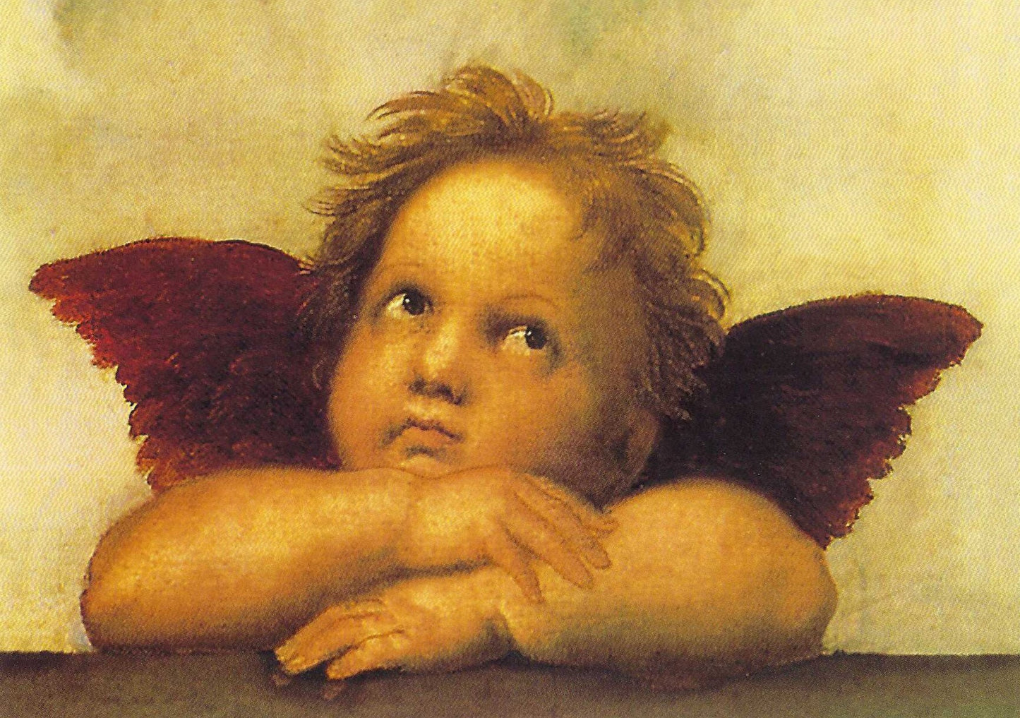 Cherub Postcard - Right Angel from Sistine Madonna