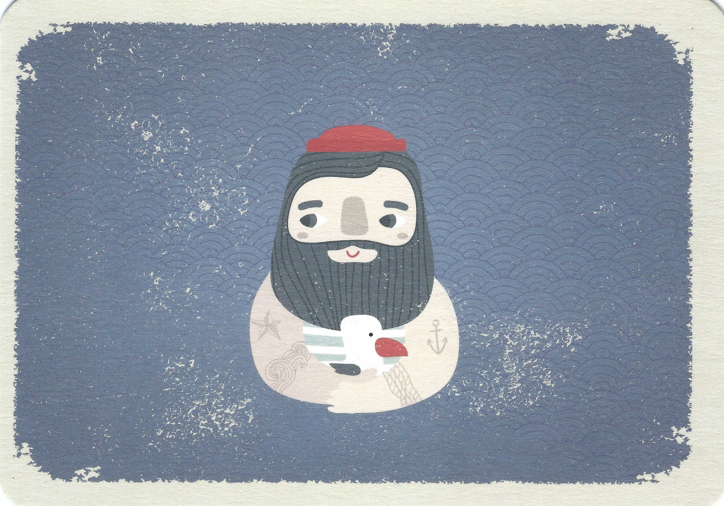 Sailor with Seagull Postcard by Gutrath Verlag