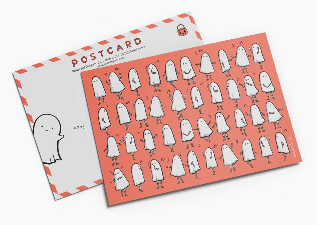 Ghost Rhythm Postcard by Ramus & Company