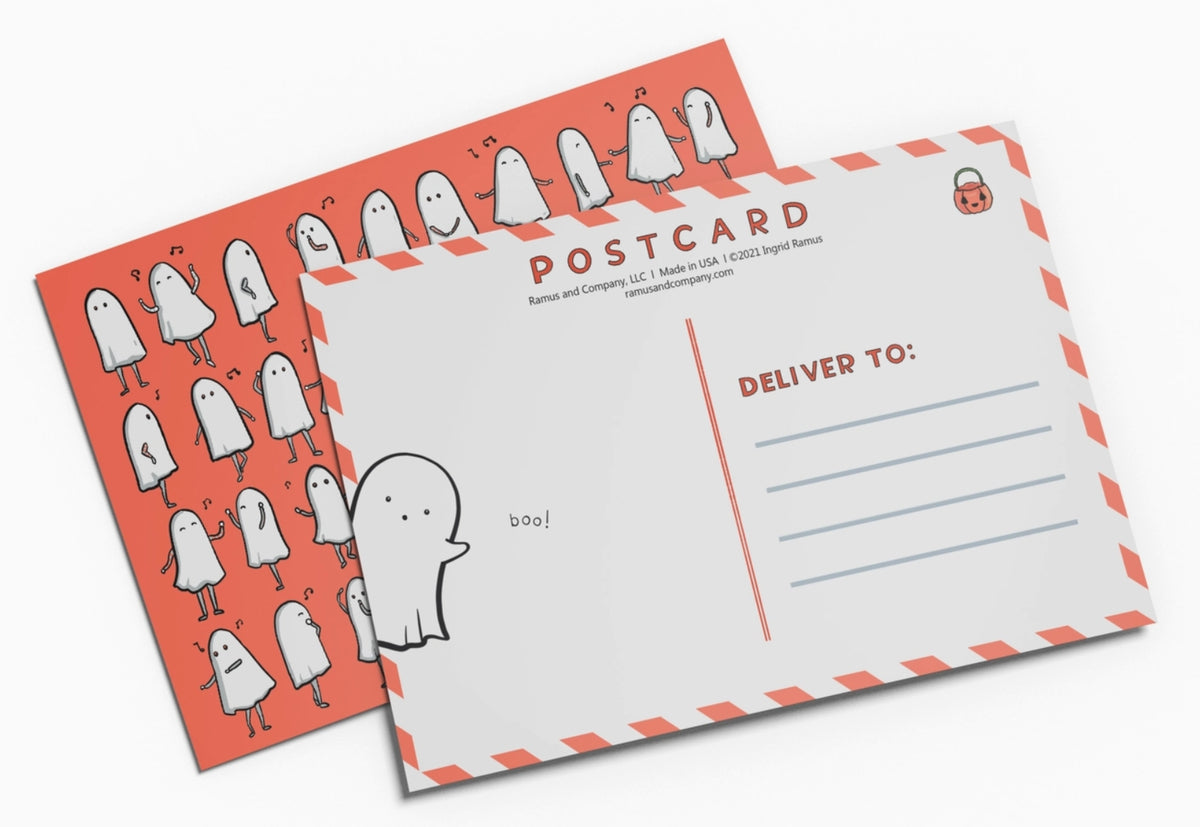 Ghost Rhythm Postcard by Ramus & Company