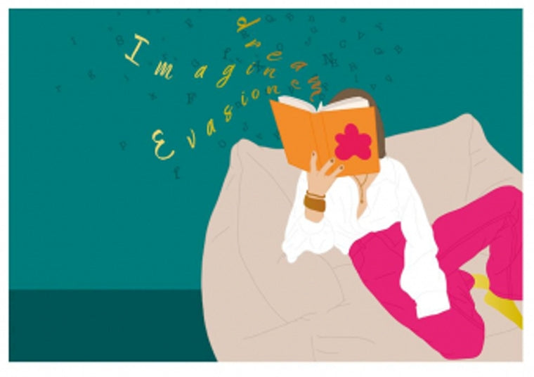 Storytime Escape Postcard with foil details by Editor - Art of Emotion