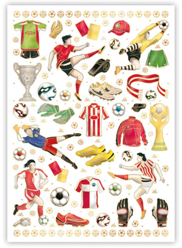 Soccer / Football Postcard by Quire with Foil Details