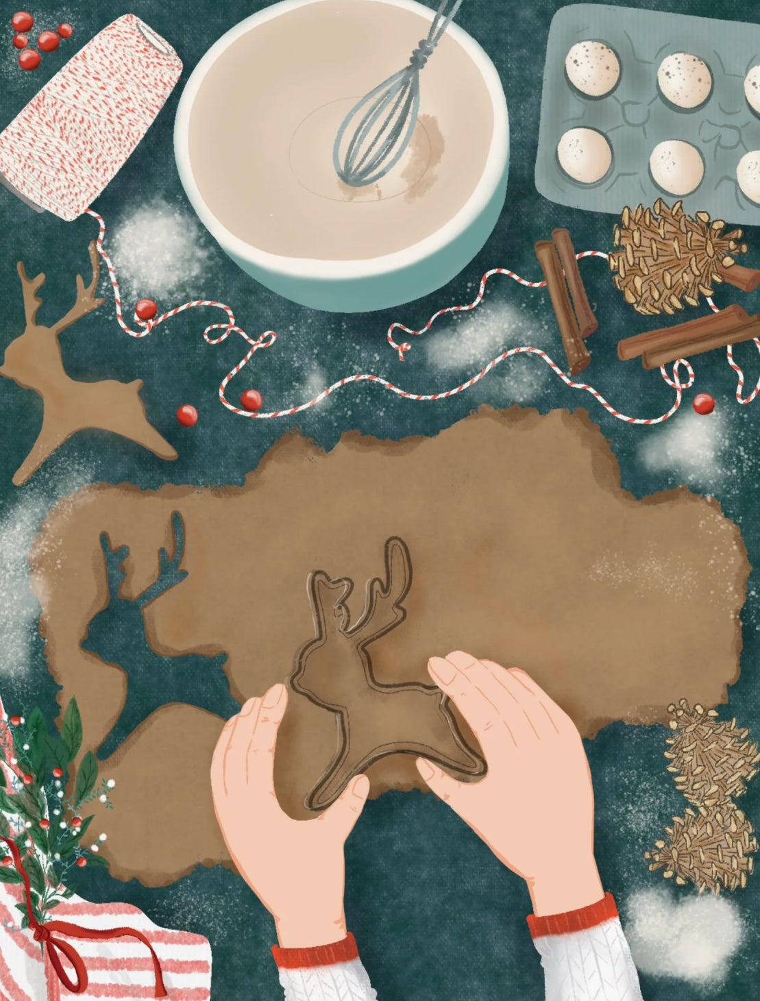 Baking Season Postcard by Ramus & Company