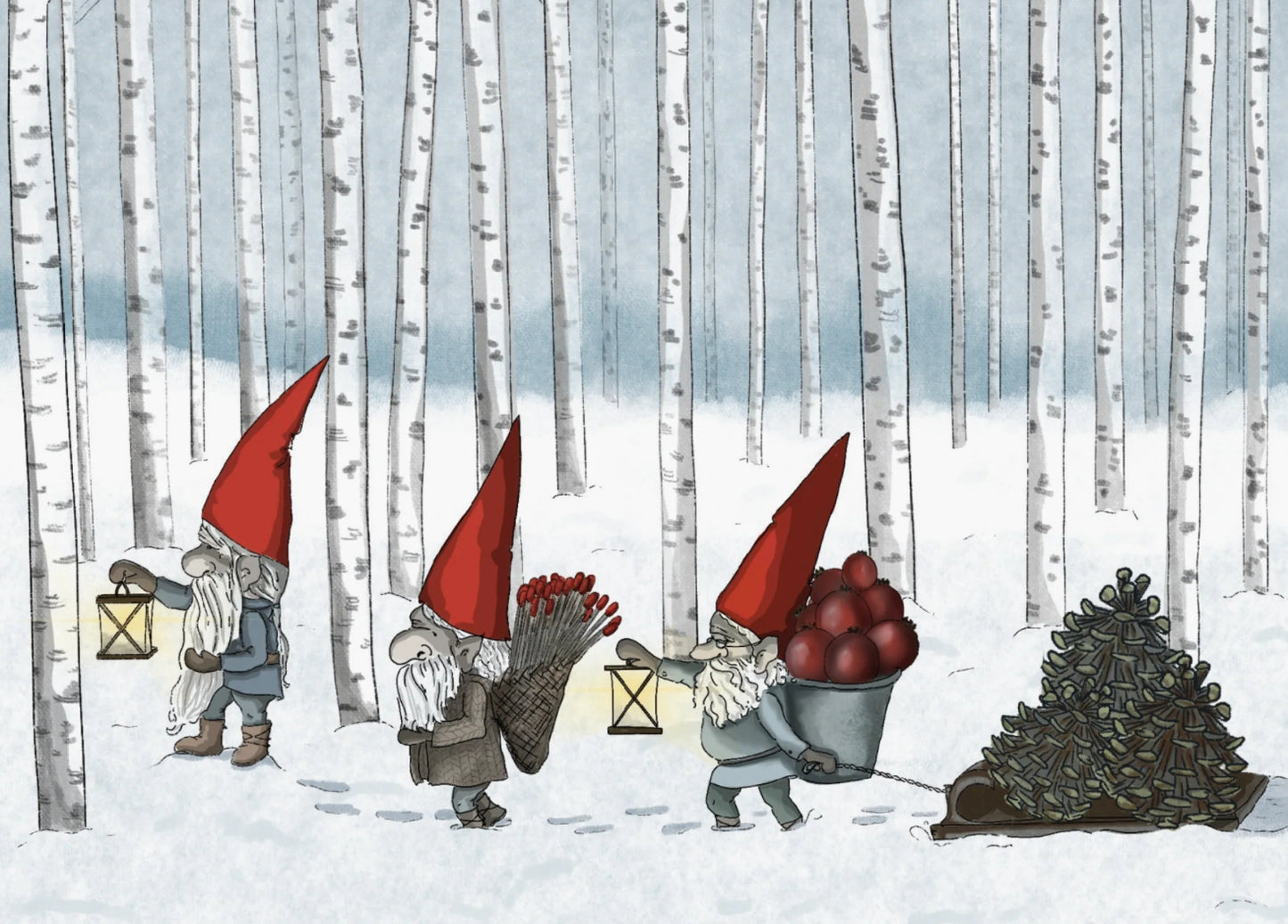 Nordic Gnomes Postcard by Ramus & Company