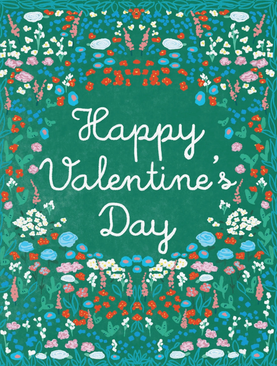 Garden Valentine Postcard by Ramus & Company
