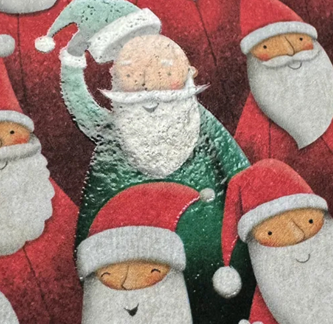 Santa Claus Postcard with varnish details