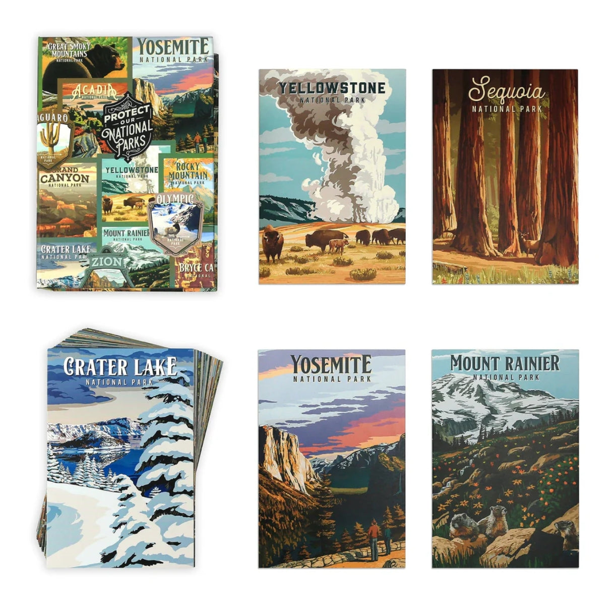 National Parks Postcard Boxed Set by Lantern Press