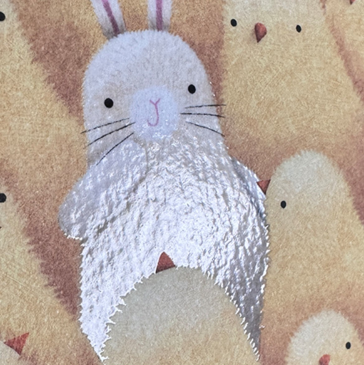 Bunny & Chicks Postcard - by Skowronski and Koch - Postcard with varnish details