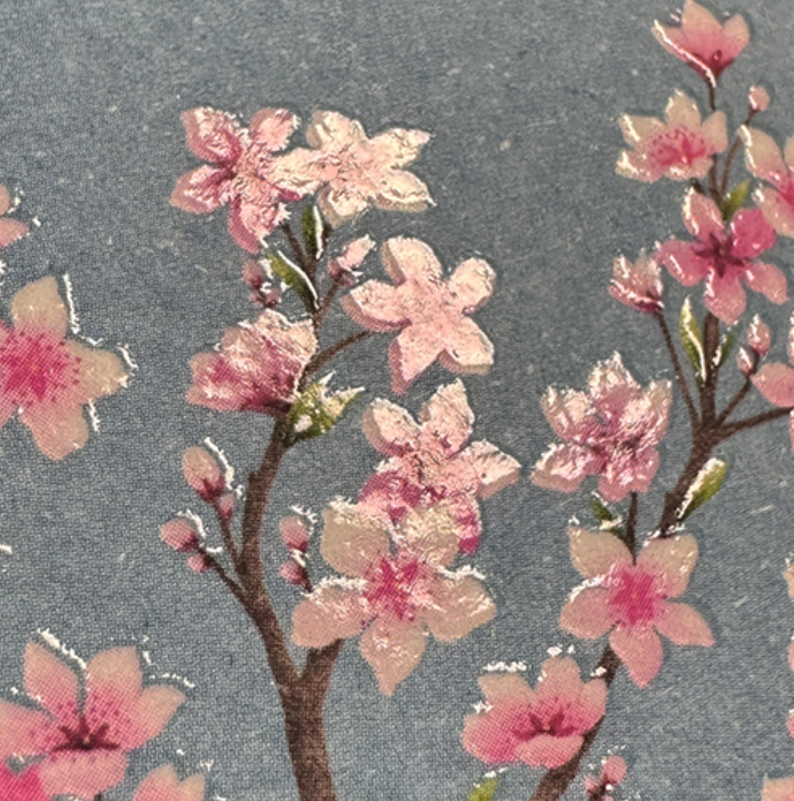 Spring Blossom Tree Postcard with varnish details