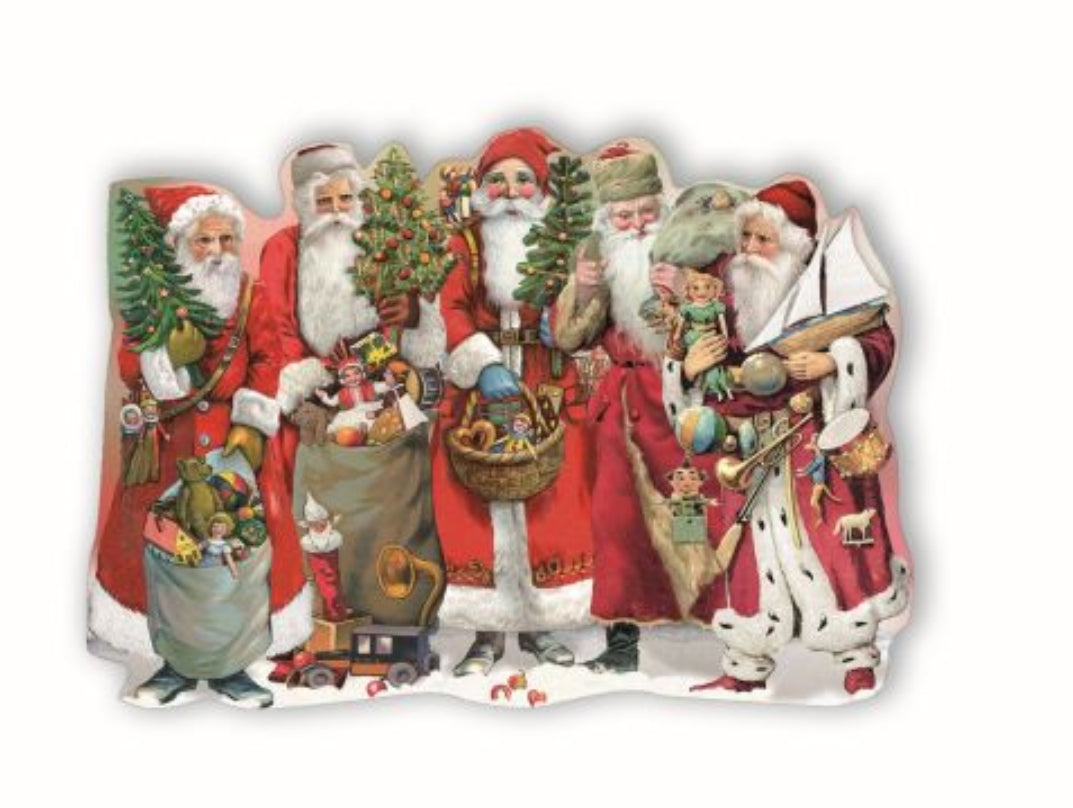 Edition Tausendschön Postcard - Santas - Christmas - Die-cut - Shaped