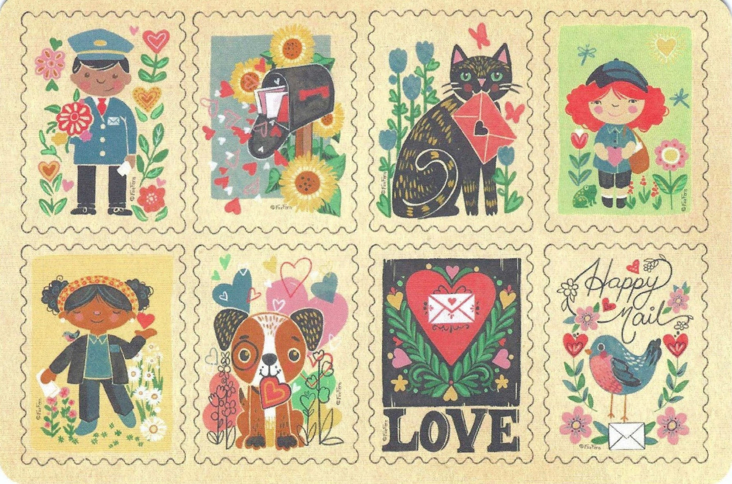Send More Love Postcard by FoxFern Studios