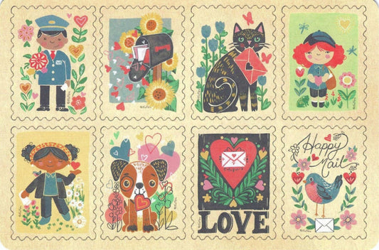 Send More Love Postcard by FoxFern Studios
