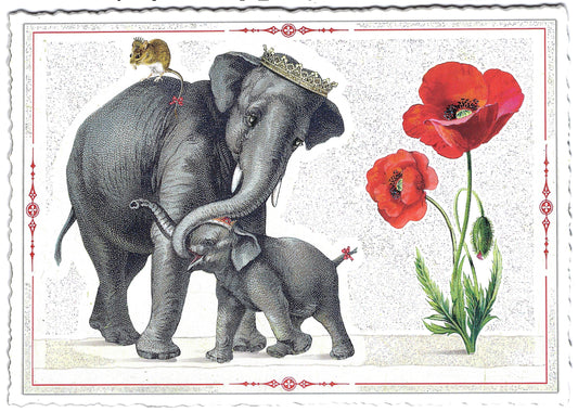 Edition Tausendschön - Best Buddies Edition - Mouse and Elephant - Postcard