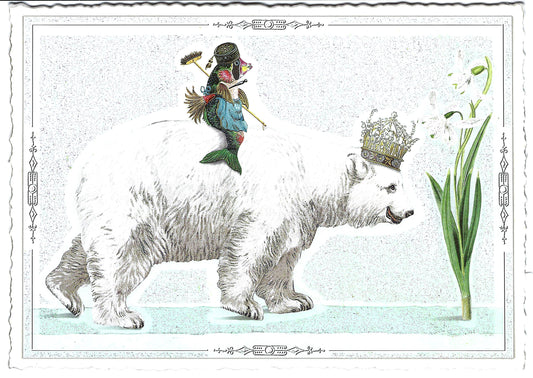 Edition Tausendschön - Best Buddies-Edition - Polar Bear & Fish - PK994 - Postcard