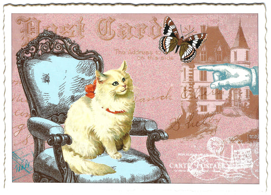 Edition Tausendschön - Cat on Armchair - PK583 - Postcard