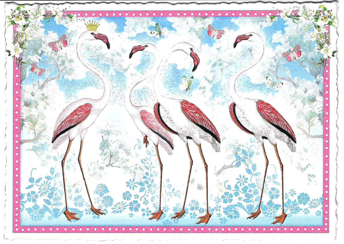 Edition Tausendschön - Flamingos - PK496 - Postcard