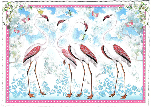 Edition Tausendschön - Flamingos - PK496 - Postcard