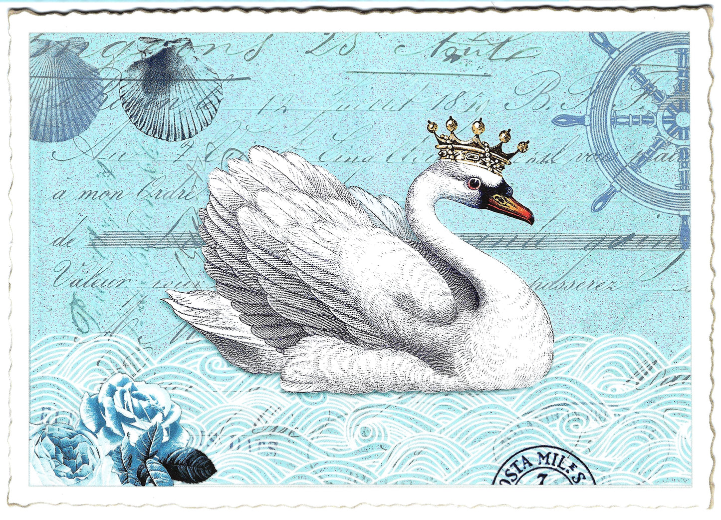 Edition Tausendschön  Swan Postcard