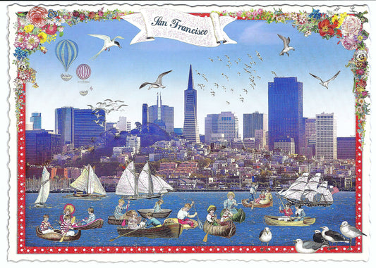 Edition Tausendschön - USA Edition - San Francisco California Skyline - PK1018 - Postcard