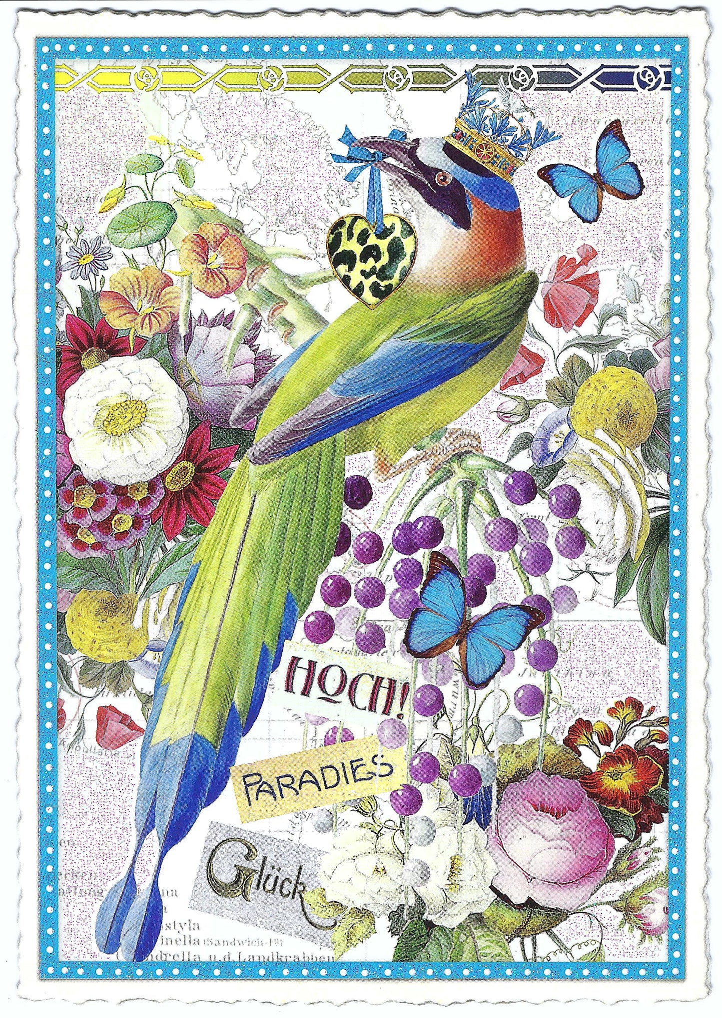 Edition Tausendschön - Bird - Flowers - PK501 - Postcard