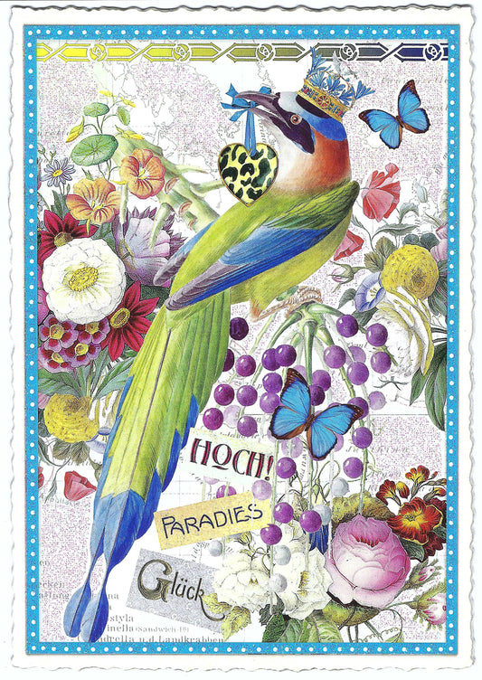 Edition Tausendschön - Bird - Flowers - PK501 - Postcard