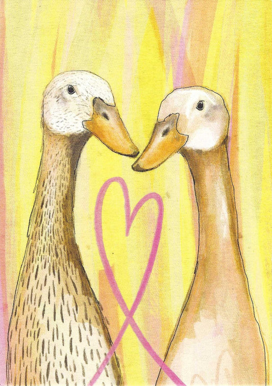 Runner Ducks Postcard by Nobis Design