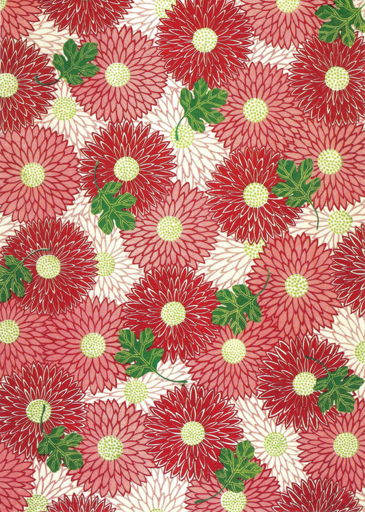Taurus - Japanese Floral Motif - Postcard