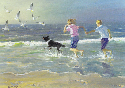 Taurus - William Ireland - The Chase - Ocean - Seagulls - Postcard