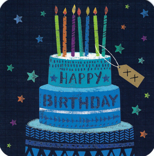 Taurus Kunstkarten - Happy Birthday - Cake - Postcard