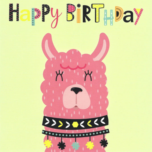 Taurus Kunstkarten - Happy Birthday - Llama - Postcard