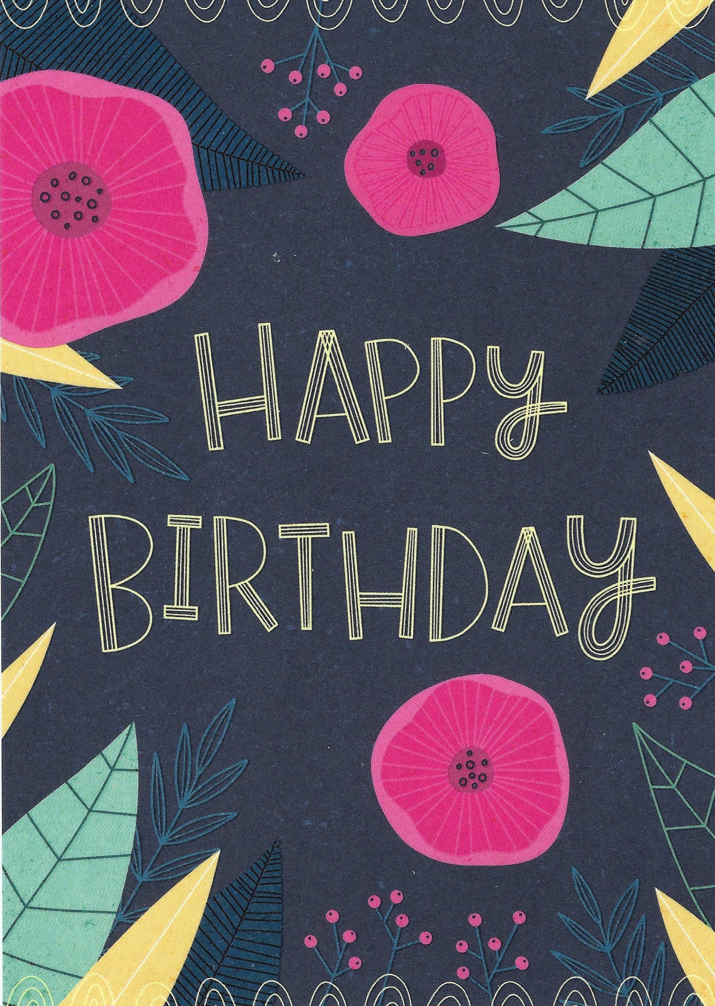 Happy Birthday Postal Pack - Mix of Premium Birthday Postcards, Stickers and Washi Tape