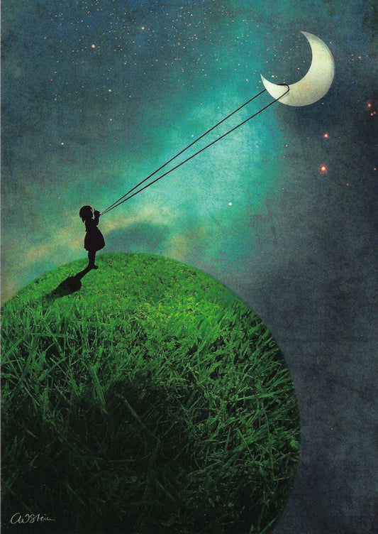 The Moon Postcard by Taurus - Catrin Welz-Stein
