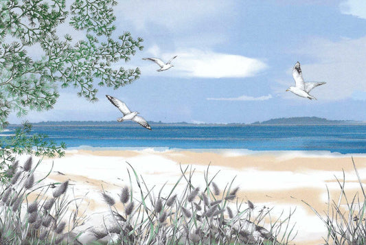 The Sea Postcard by Luluaucrayon - Editions Titi Pinson with pretty lacquer details