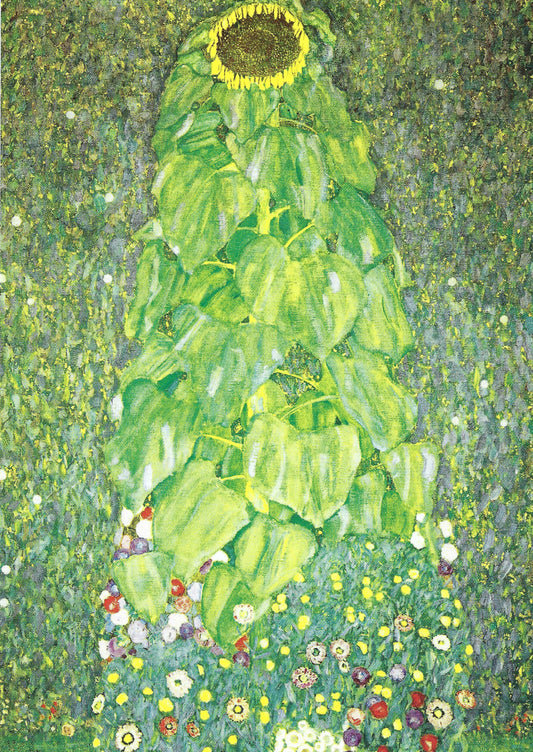 Sunflower Postcard - Gustav Klimt - Art Postcard - Postcrossing Postcard