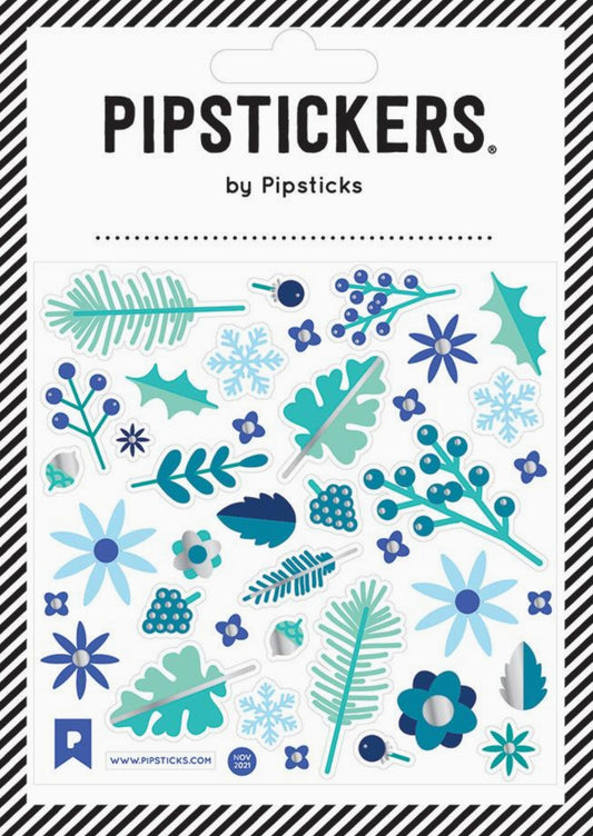Pipsticks - Wintry Foliage Sticker Sheet - 4" x 4" Sticker Sheet